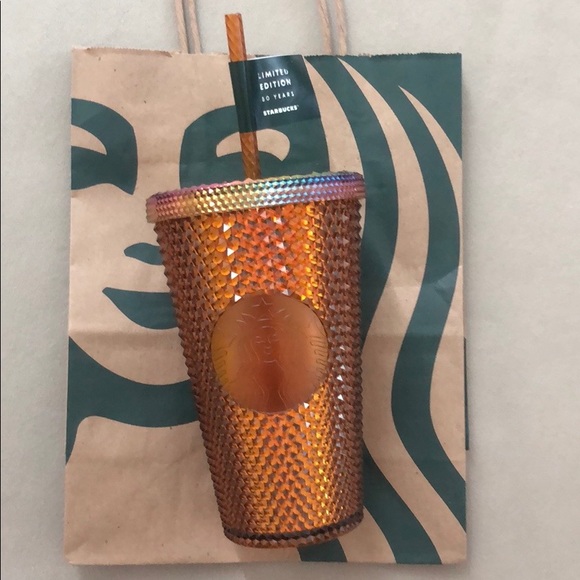 Starbucks limited edition gold 50th Anniversary 16 nwt fall Halloween - Picture 1 of 2